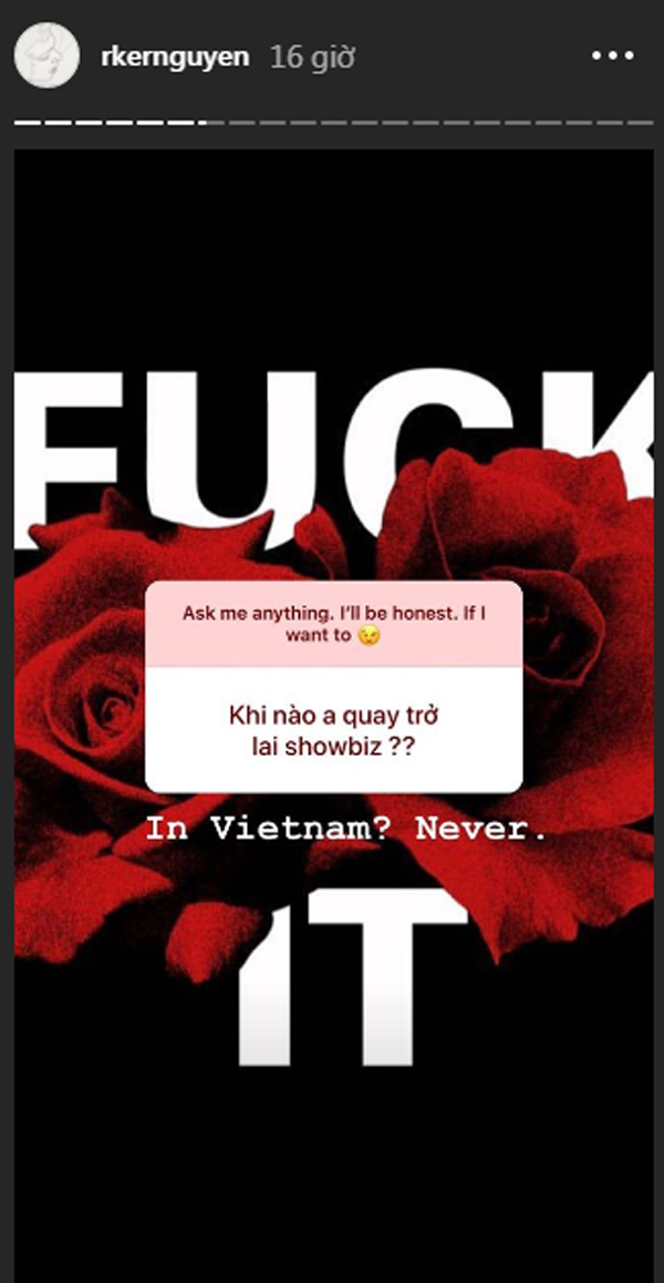 Rocker Nguyễn tuyên bố không bao giờ quay lại showbiz