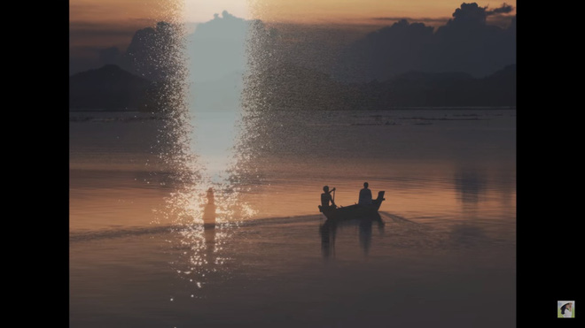 Hình ảnh Phương Thanh ngồi trên con thuyền băng qua sông để tới cõi Niết Bàn được mượn từ Tây du kí